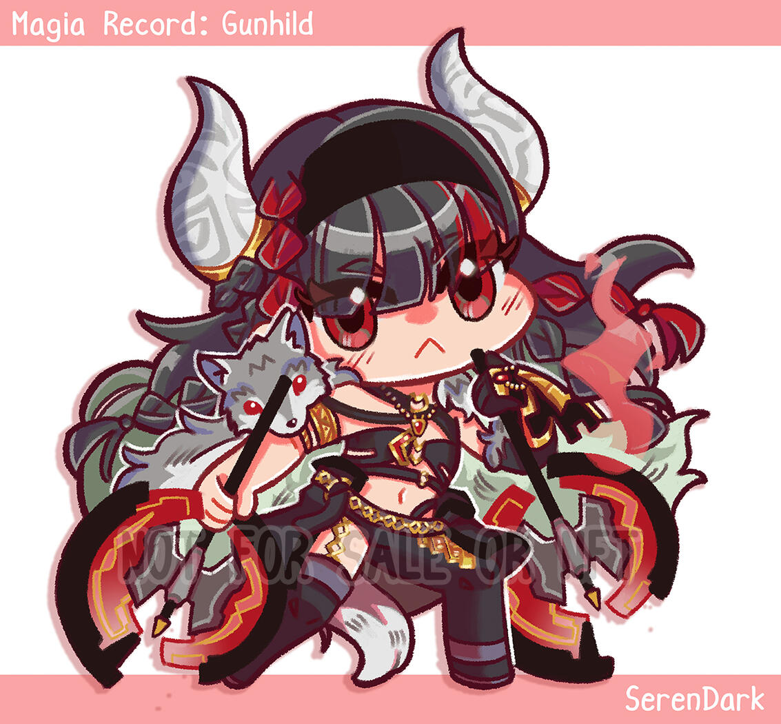 Commission of Gunhild from Magia Record (2023)
