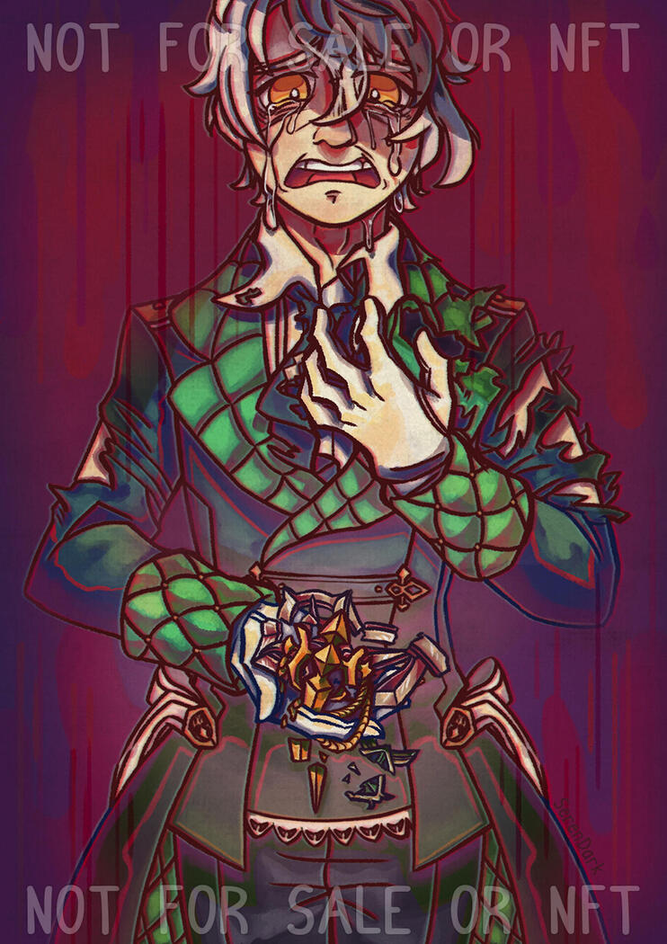 Personal fanart of Aegis from Tales of Crestoria (2021)