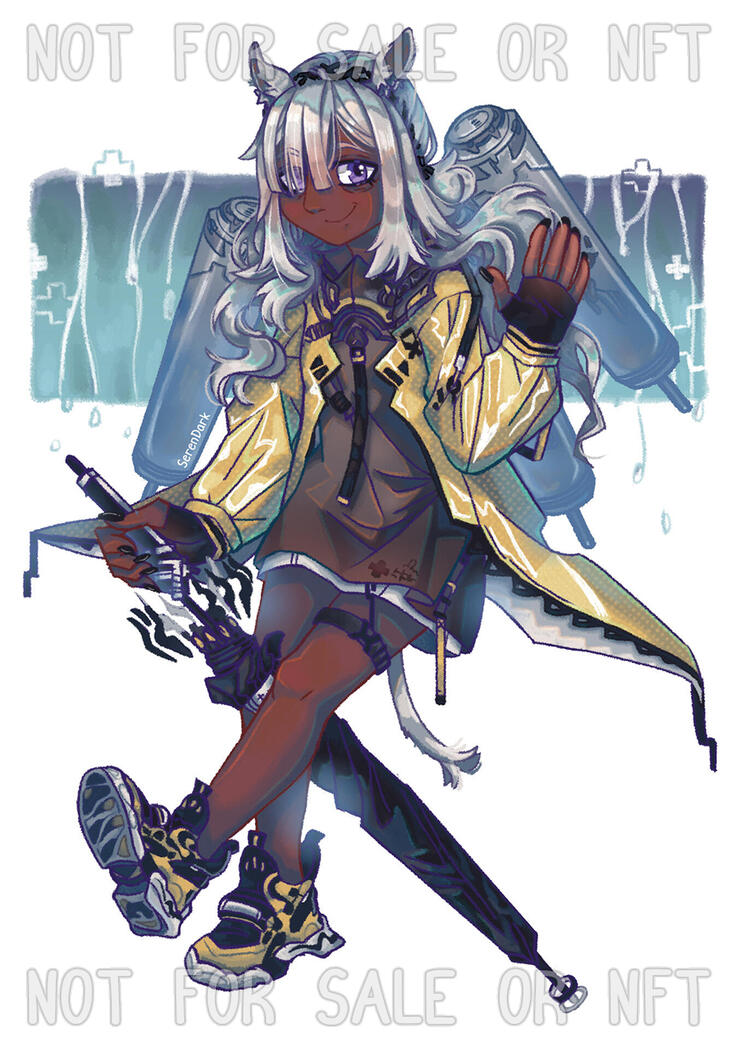 Tuye from Arknights for the "Arknights: Operator Archives" zine (2021)