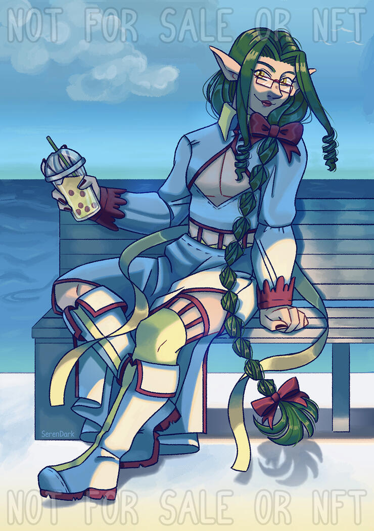 Gâteau from Tokyo Mew Mew for the "Sweet Mewmories" zine (2022)