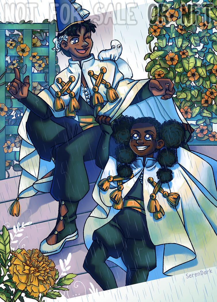 Hieheart and Jujy from Witch Hat Atelier for the "Hemisphere" zine (2022)