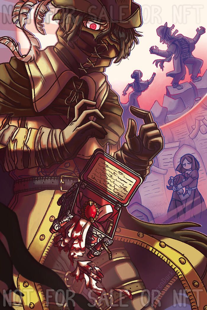 Henryk &amp; Gascoigne&#39;s family for the &quot;For Whom The Bell Chimes&quot; zine (2022)