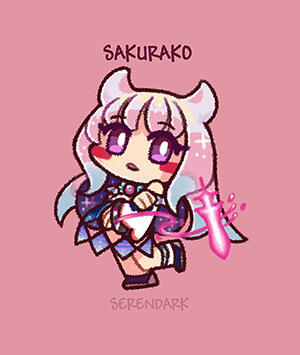 Sakurako from "Magia Record" (Redraw)