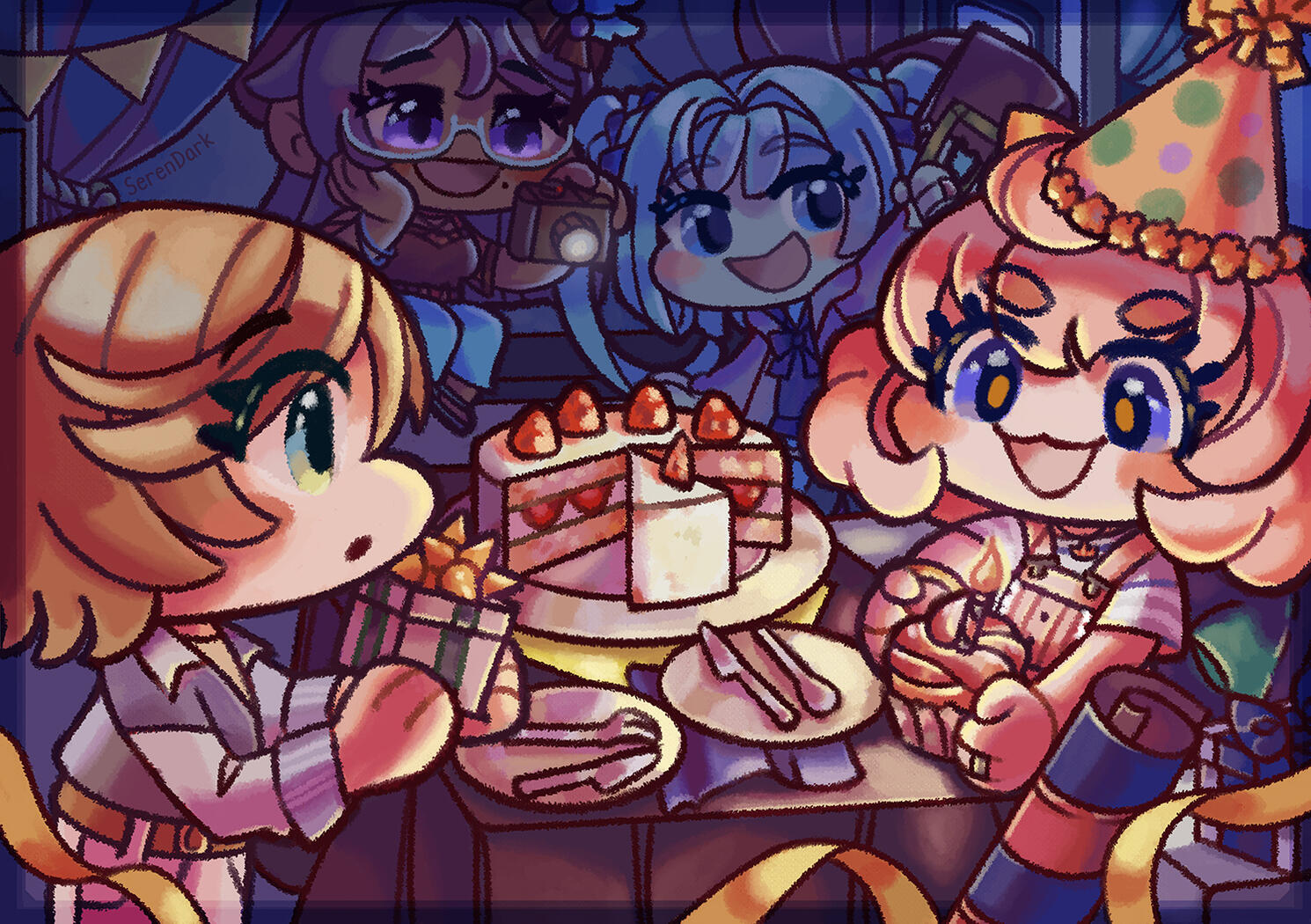 Commission of Sudachi, Yozuru, Livia, and Mikage from Magia Record (2025)