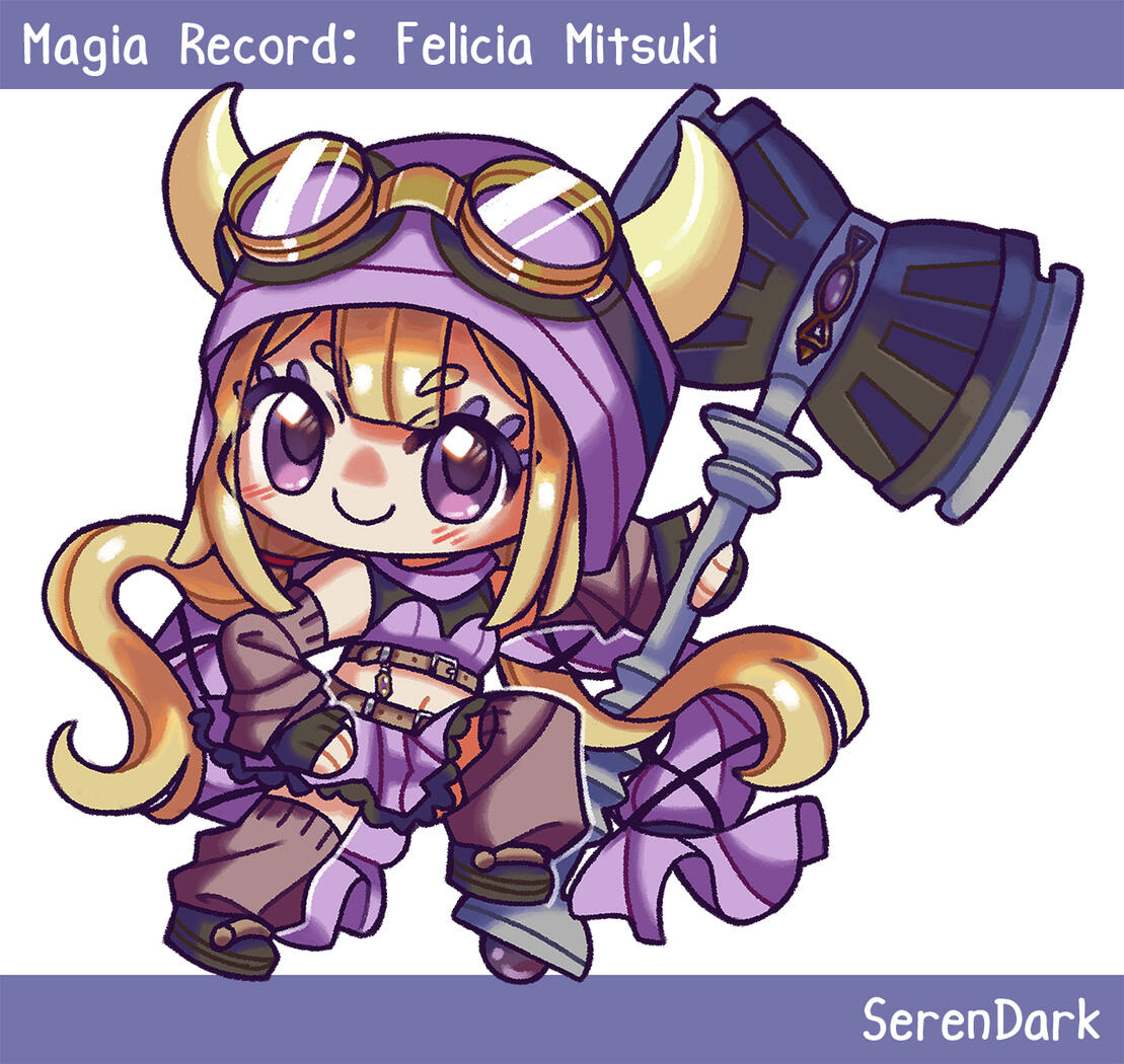 Giveaway illustration of Felicia from Magia Record (2024)