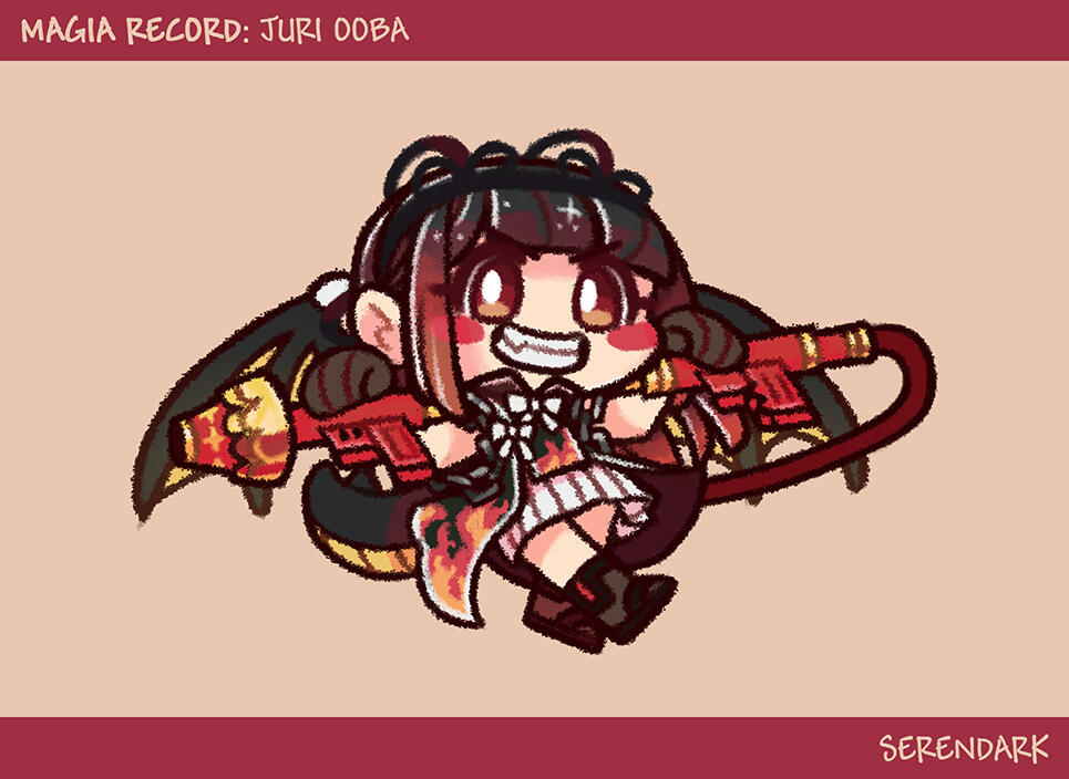 Prize illustration of Juri Ooba from "Magia Record" (2024)